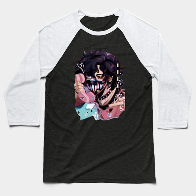 Corpse Husband kawaii Baseball T-Shirt by yevomoine